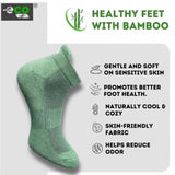 Light grey, olive, olive, dark grey multicolor unisex casual cotton printed ankle socks on feet