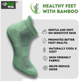 Multicolor unisex casual cotton printed ankle socks: Olive, Sky Blue, Black set, varied colors on feet