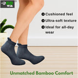 Multicolor unisex cotton ankle socks: olive, sky blue, black (actual colors may vary)