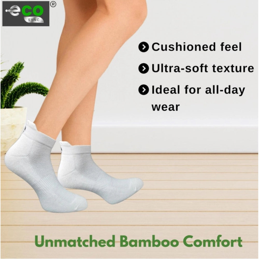 Multicolor unisex casual ankle-length cotton printed socks, featuring black, sky blue, olive, off white styles