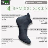 Multicolor unisex casual cotton ankle socks with printed design, black, off white, black pairing for various occasions