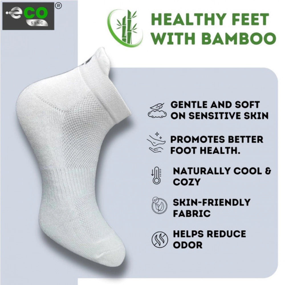 Multicolor unisex casual cotton printed ankle-length socks - black, off white, black, black pairs for versatile style