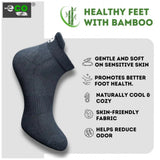 Multicolor unisex casual cotton ankle-length socks with off white, black, sky blue, navy blue patterns