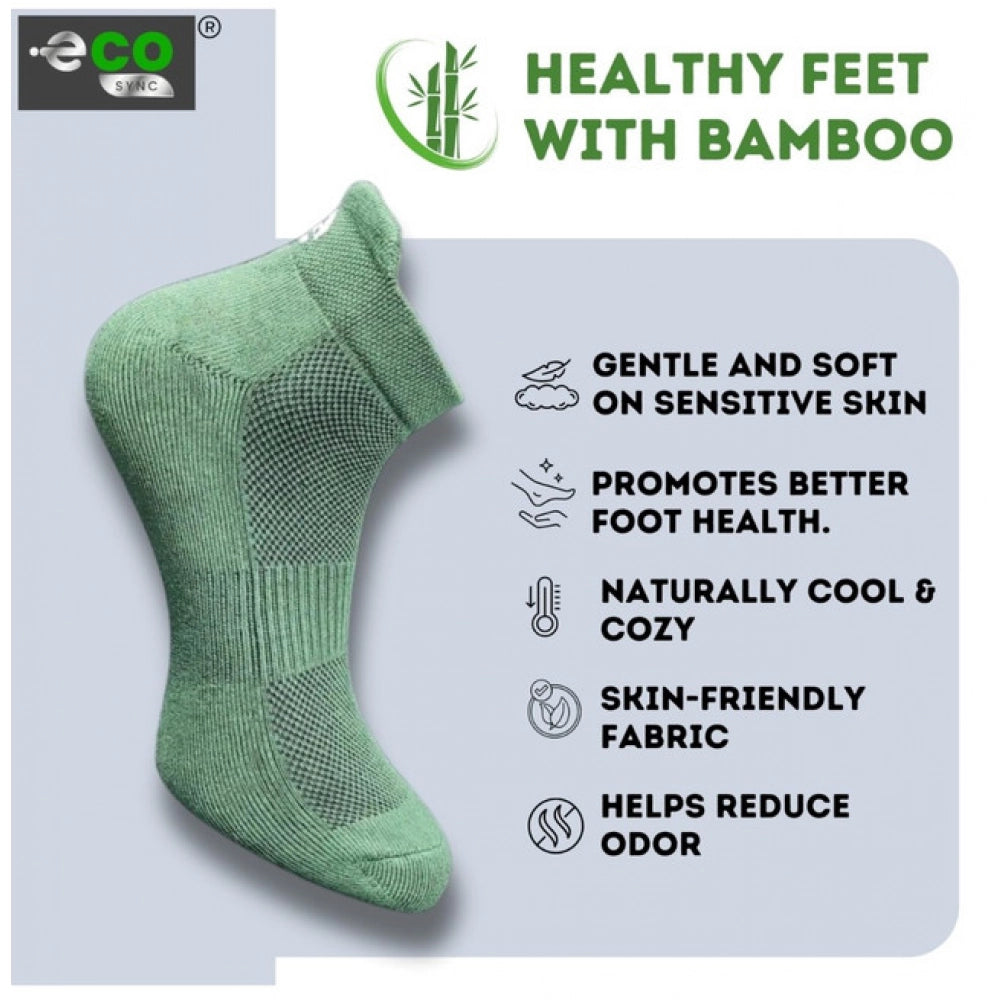 Multicolor unisex casual cotton printed ankle length socks: light grey, olive, light peach