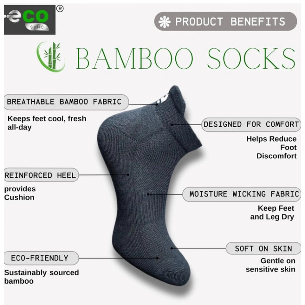 Multicolor unisex casual cotton printed ankle-length socks - black, off white, light grey, light peach design