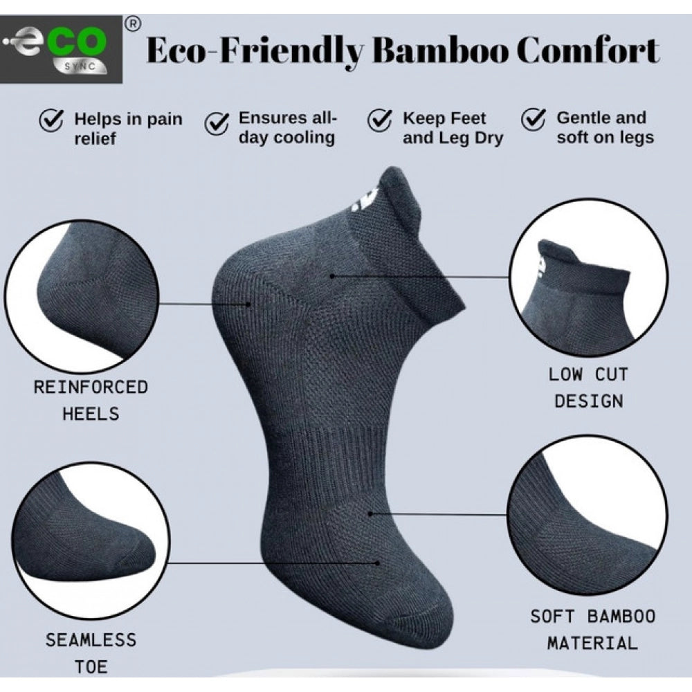 Multicolor unisex casual cotton ankle socks: Light peach, olive, black patterned on feet