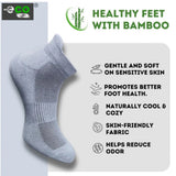 Multicolor unisex casual cotton printed ankle-length socks: Navy blue, dark grey (4 pairs)