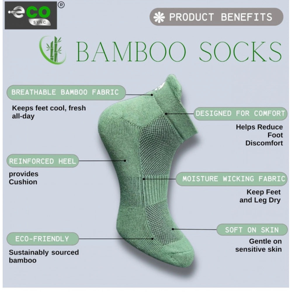 Multicolor unisex casual cotton printed ankle socks: olive, light grey, sky blue, black