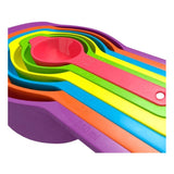 Pack of 4_Colorful Measuring Cup Spoon Set Stackable Kitchen Measuring Cups (Color: Assorted )