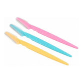 Pack of 3_Facial Razor Set Eyebrow and Face Shaving Trimmer (Color: Assorted )