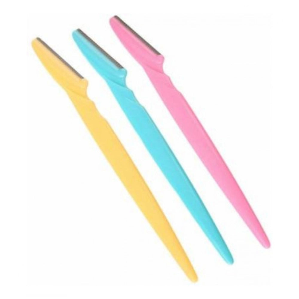 Assorted color pack, Facial Razor Set for eyebrow and face shaving trimmer - lets exfoliate and shape brows, upper lip, forehead