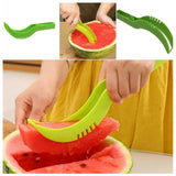 Assorted color plastic handle watermelon cutter knife, saves time slicing whole watermelons