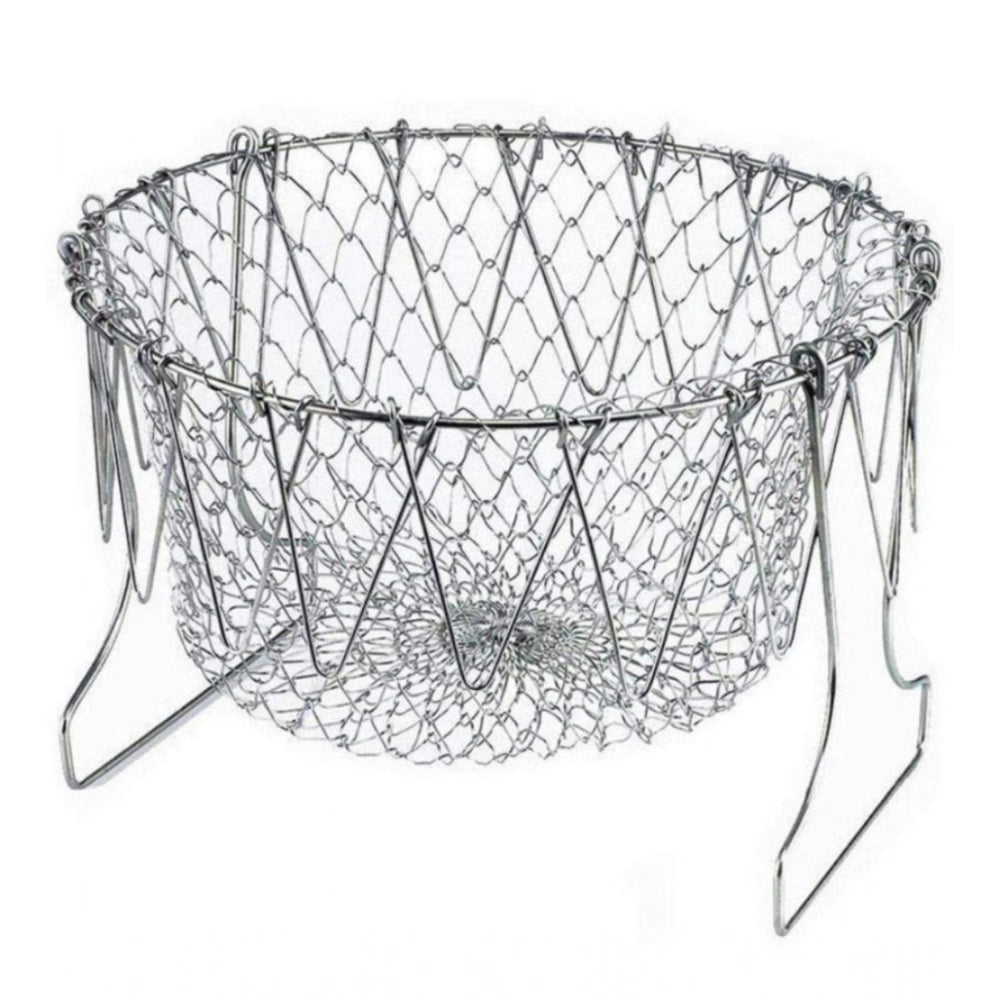Assorted multi-function chef basket: Deep fry, steam, & strain; perfect for blanching, washing, and serving vegetables