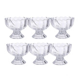 Assorted unbreakable plastic dessert & ice cream bowls - Set of 6 for serving salad, fruits & more (heat & scratch resistant)