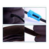 Assorted velvet 3-layer cervical neck pillow for spine, back, and shoulder pain relief, promoting improved posture on cushioned support