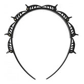 Black plastic hair clips for girls and ladies - stylish accessories, easy to wear or remove, perfect for parties, banquets, dating events