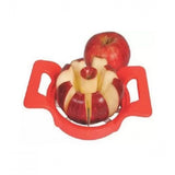 Assorted color pack of 3 stainless steel apple cutters & corers, quick cutting fruit slicer for easy, durable use in kitchen