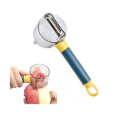 Pack Of 3_Multi Functional Storage for Fruit and Vegetable Peeler with Storage Container (Color: Assorted )
