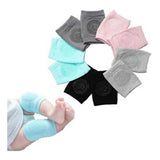 Soft, comfortable, assorted-color baby knee pads for crawling protection on various surfaces