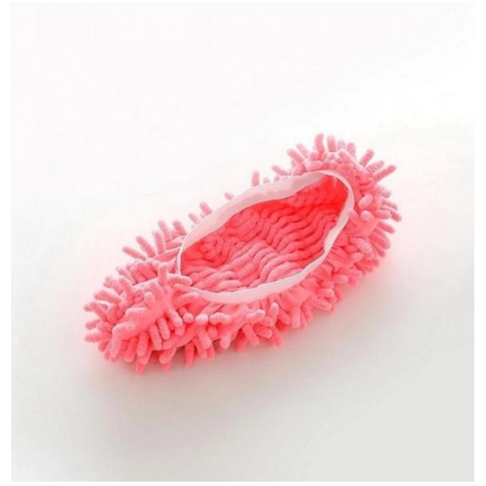 Assorted color reusable dust mop floor cleaning slippers for easy household cleaning & pet hair removal