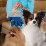 Pack of 2_5-Finger Deshedding Glove – Pet Hair Remover And Grooming Gloves (Color: Assorted )