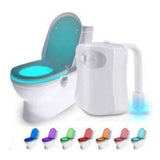 Pack of 2_Toilet Bowl Night Light – Motion Sensor LED Toilet Lamp (Color: Assorted )