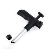 Assorted heavy plastic and stainless steel coconut opener - safe, comfortable grip handle for easy coconut water extraction