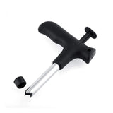 Assorted heavy plastic and stainless steel coconut opener - safe, comfortable grip handle for easy coconut water extraction