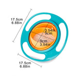 Pack Of 2_Gyro Bowl – Spill-Proof Rotating Fun Bowl for Kids (Color: Assorted )