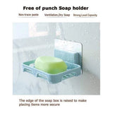 Pack of 5_Magic Sticker Soap Holder – Wall-Mount Soap Organizers (Color: Assorted )