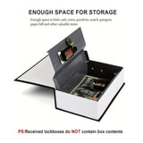 Black hardcarbon tabletop book safe with number locker, secure storage for confidential documents
