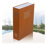 Brown hardcarbon tabletop locker book safe with number locker for secret storage