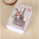 White hardcarbon tabletop book locker with number lock, secure hidden storage for personal documents