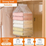 White ABS plastic hanging organizer with 6 shelves for closet storage, ideal for space-saving home organization