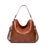 Women's PU Leather Zipper Handbag