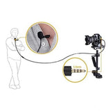 Plastic BOYA BY-M1 Lavalier Condenser Microphone with 20ft audio cable - Professional-level, wind-noise reducing mic for video, interview, presentation use