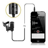 Plastic BOYA BY-M1 lavalier condenser microphone with 20ft audio cable - for high-quality, professional audio recordings (videos, interviews, presentations)