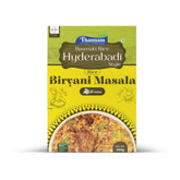 Thannam Hydrabad Biryani Masala Powder with Basmati Rice, vegetarian spice blend for authentic Indian cooking