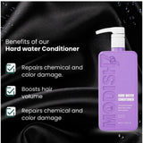Unisex protein hard water conditioner (350ml) for restoring softness, shine, and strength to dry hair