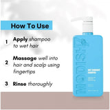 Unisex protein anti-dandruff shampoo (350ml), helps restore softness, shine, and strength to dry hair