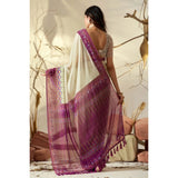 Women's Georgette Printed Saree With Unstitched Blouse 5.5Mtr (Light_Green)