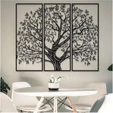 Black wooden Tree of Life wall decor - Sylvan Serenity Small model, ideal for home living areas