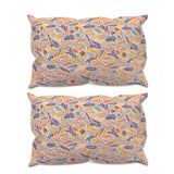 Multicolor microfiber floral printed double bedsheet & 2 pillow covers, soft & stylish for a cozy bedroom