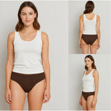 Multicolor cotton hipster panties for women - pack of 3, solid design