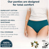 Multicolor cotton solid hipster panties for women (pack of 3)