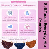 Multicolor cotton printed hipster panties for women (pack of 3) - vibrant patterns, comfortable fit