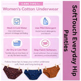 Multicolor cotton printed hipster panties for women (6-pack) - vibrant pattern and comfortable mid-rise fit