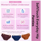 Multicolor cotton printed hipster panties for women (pack of 12)