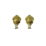 Women's Pack of_2 Brass Gold-Plated Earrings (Gold)
