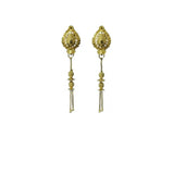 Women's Pack of_2 Brass Gold-Plated Earrings (Gold)